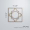 Ekena Millwork Small Gypsum Decorative Fretwork Wood Wall Panels, Wood (Paint Grade), 11 3/8"W x 11 3/8"H x 3/8"T WALW12X12X0375GYPMF - alternate 2